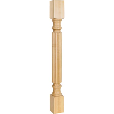 Hardware Resources 3-1/2" Wx3-1/2"Dx35-1/2"H Oak Reed Post P2OK